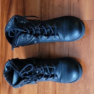 Girls combat boots